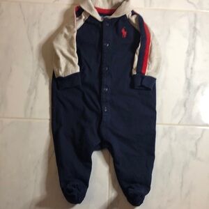 Kids long sleeved collared onesie / pajamas. EUC!